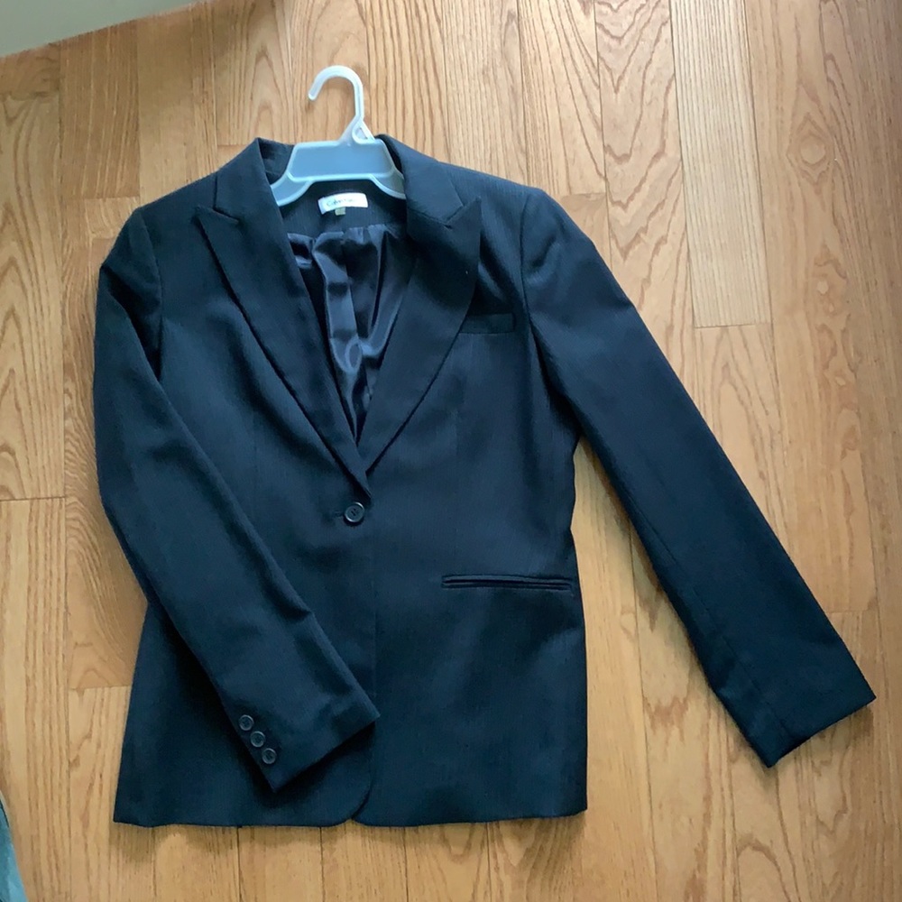 Calvin Klein Black Pinstripe Blazer
